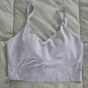 Athleta Periwinkle Blue Crop Longline Bra Top Size M